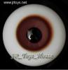  Glass Eye 14mm Soil Brown fits YOSD DOB VOLKS LUTS Lati 1/6 