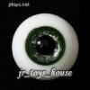  Extra High Grade & Quality Glass Eye 14mm Shiny Green HG for MSD 1/4 Yosd 