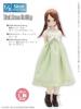  Azone 50cm BlackRavenClothing Spring Color One Piece Dress Set Cream x Green 