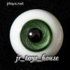  Extra High Grade & Quality Glass Eye 14mm Grey Green Vein HG for MSD 1/4 Yosd 