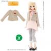  AZONE PureNeemo Romantic Girly Ribbon Accent Cardigan Beige Fit Dal Pullip Blythe Momoko Obitsu 