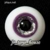  Extra High Grade & Quality Glass Eye 14mm Shiny Purple Vein HG for MSD 1/4 Yosd 