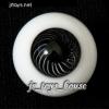  Extra High Grade & Quality Glass Eye 16mm Black Vein HG for MSD 1/4 Yosd 