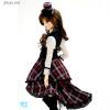  Volks June Collection 2013 Long-in-Back Skirt Set Red Check SD SD13 SDGr Girls 