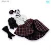  Volks June Collection 2013 Long-in-Back Skirt Set Red Check SD SD13 SDGr Girls 