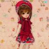  Volks Home Town Doll Party Nagoya 5 Super Dollfie Chibi Bunka Doll Dress Red YoSD 1/6 BJD 