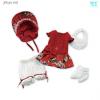  Volks Home Town Doll Party Nagoya 5 Super Dollfie Chibi Bunka Doll Dress Red YoSD 1/6 BJD 