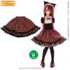  Azone Pureneemo Preppy Frill Tiered Skirt Red Check Blythe Momoko Pullip Obitsu 