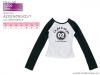  Azone 50cm Raglan Long Sleeved T-shirt Black White 50cm Yamato Obitsu MDD MSD 