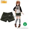  Azone Pureneemo Roll Up Short Pants Khaki Blythe Momoko Pullip DAL Obitsu 1/6 