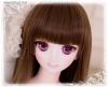  Heat Resistance Dark Brown Long Doll Wigs for Dollfie Dream Super Dollfie Pullip 1/3 BJD 