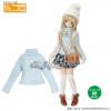 Azone Pureneemo Rib Turtleneck Knit Light Blue Blythe Momoko Pullip DAL Obitsu 