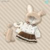  Volks Doll Party 32 Super Dollfie Fluffy Bunny Ear Dress Cafe au Lait YoSD 1/6 