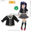  Azone Pureneemo Ribbon Tunic Blouse Black x White Blythe Pullip Momoko Obitsu 
