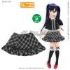 Azone Pureneemo Ribbon Ruffle skirt Black x White Plaid Blythe Pullip Momoko DAL 
