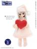  Azone Picconeemo D Pastel Pajamas with Heart Cushion Set Light Pink/Red 