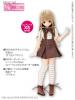  Azone Pureneemo PNXS Girls Gymnasium Clothes Set Light Off-white x Brown Blythe Dal 