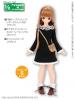  Azone Pureneemo PNM Lace One-piece w/Leather Pochette Black Blythe 1/6 Obits 
