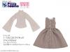  Azone Picconeemo D V-neck Jumper Skirt Set Grey x Beige 1/12 Fashion Doll 