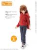  Azone Pureneemo PNS Pullover Parka Red Blythe Pullip Dal Momoko 1/6 Obitsu 