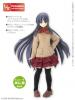  Azone Picconeemo S/M Tippet & Knit Chiffon One-piece Set Light Brown x Bordeaux 