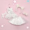  Volks Doll Party 37 Dollfie Dream Kitty Ear White Bondage Set DDS DD SS / S Bust 
