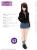  Azone AZO2 Outfits Nekomimi Hood Parka Black Obitsu 48/50cm MSD MDD 