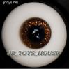  Glass Eye 14mm Shiny Brown fits YOSD DOB VOLKS LUTS Lati 1/6 