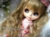  Blythe doll Wigs Ginger Blonde Little Curl Long Hair 