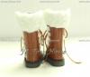  Japan High quantity D71 Brown Fur Martin Boots fits blythe barbie licca momoko 1/6 scale Doll 