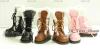 Japan High quantity D71 Black Fur Martin Boots D71 fits blythe barbie licca momoko 1/6 scale Doll 