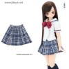 Azone Pure Neemo St.Portoldam Middle School Summer Uniform Skirt (Violate school rules Ver.) (Navy Check) (Fashion Doll)Blythe Pullip Momoko 