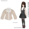  Azone Pure Neemo Blue Bird`s Song Collar Separated Round Collar Blouse (Sax Stripe) (Fashion Doll)Blythe Pullip Momoko 