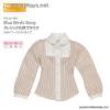  Azone Pure Neemo Blue Bird`s Song Collar Separated Round Collar Blouse (Beige Stripe) (Fashion Doll)Blythe Pullip Momoko 