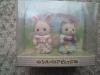  Japan Sylvanian Grinpa Limited Sylvanian Families Flower Pink Rabbit Twins Baby Playset 